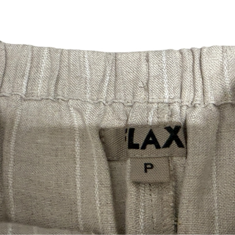 Flax Striped Ankle-Length Linen Pants - Picture 10 of 12